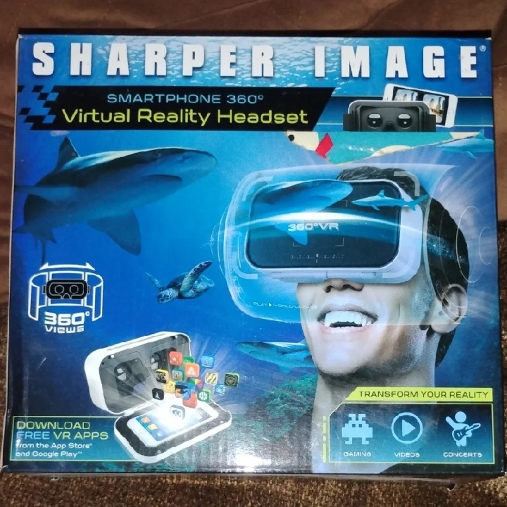 Sharper Image Black VR Headset